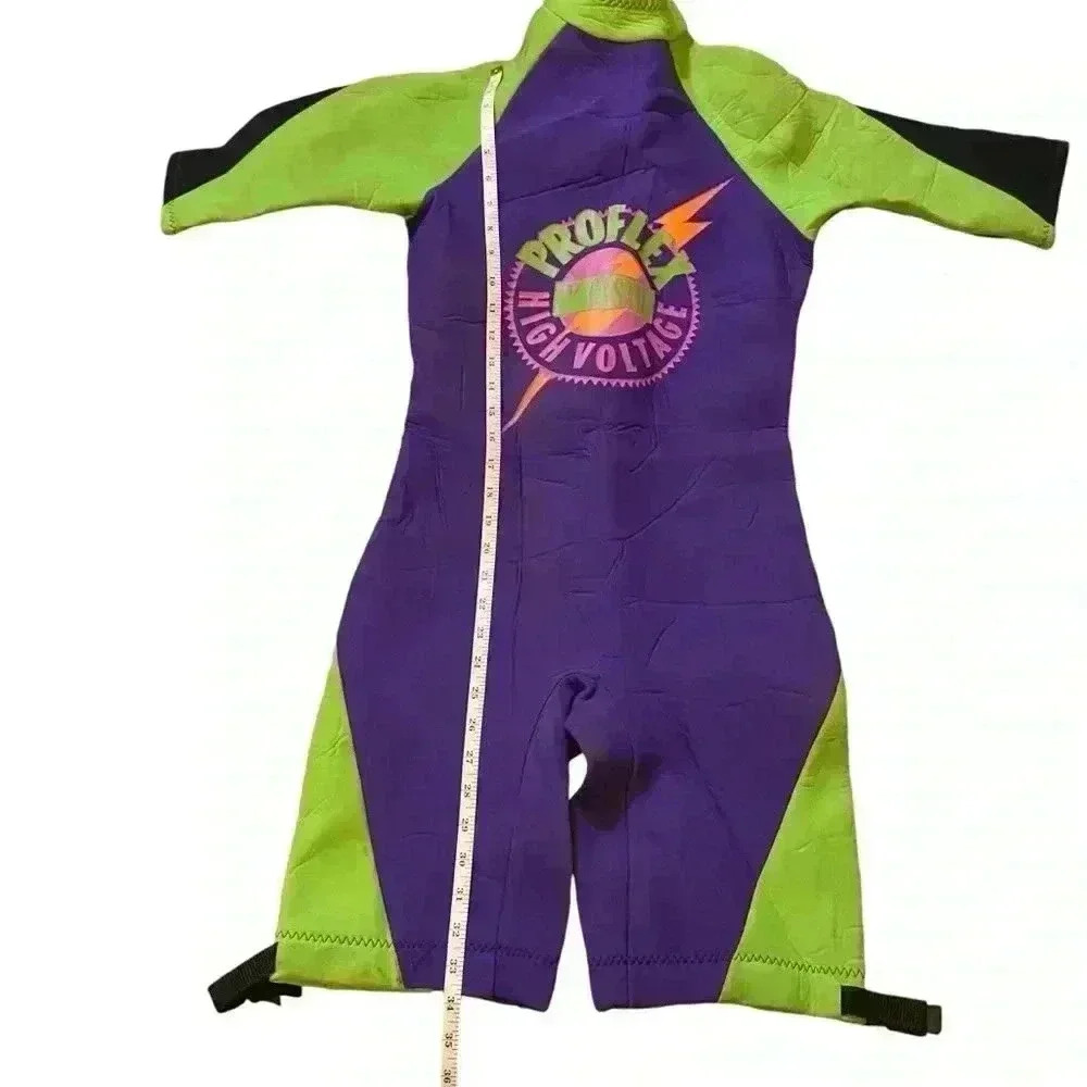 Vintage Proflex High Voltage Neoprene Shorty Swimming Surfing Wetsuit Men's Smal - Picture 11 of 16